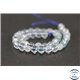 Perles semi précieuses en cristal crack - Rondes/4 mm - Bleu ciel