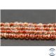 Perles semi précieuses en cristal crack - Rondes/4 mm - Corail