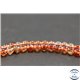 Perles semi précieuses en cristal crack - Rondes/4 mm - Corail
