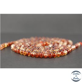 Perles en cristal crack corail - Rondes/6mm