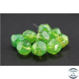 Perles en résine naturelle - Pépites/18 mm - Lime green