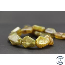 Perles en résine naturelle - Losanges/22 mm - Bronze
