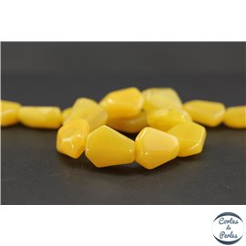 Perles en résine naturelle - Losanges/22 mm - Miel