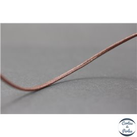 Cordon Cuir Premium - 2 mm - Marron foncé