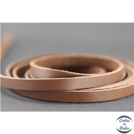 Lanière Cuir Premium - 6 mm - Marron foncé
