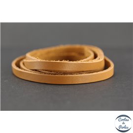 Lanière Cuir Premium - 6 mm - Camel