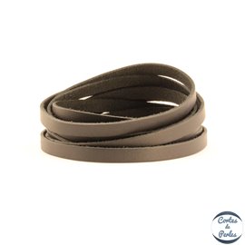 Lanière Cuir Premium - 6 mm - Noir