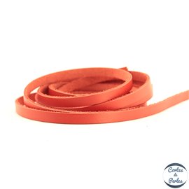 Lanière Cuir Premium - 6 mm - Rouge