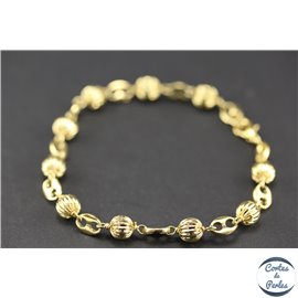 Bracelets marseillais - 19 cm - Doré