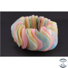 Bracelets en coquillages - Rose
