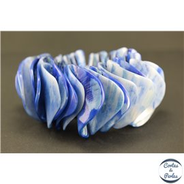 Bracelets en coquillages - Bleu océan