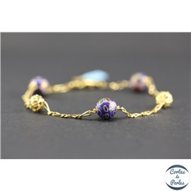 Bracelets marseillais - 19 cm - Bleu