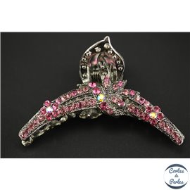 Pinces Crabe de cheveux - 7,5 cm - Rose