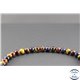 Perles semi précieuses en oeil de tigre - Ronde/8 mm - Multicolore - Grade A