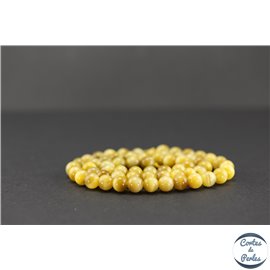 Perles en oeil de tigre doré - Rondes/6mm - Grade AA