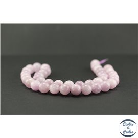 Perles en kunzite - Rondes/10mm - Grade A+