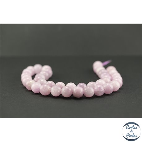 Perles en kunzite - Rondes/10mm - Grade A+