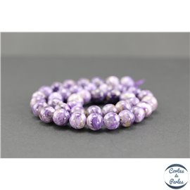 Perles en charoïte - Rondes/10mm - Grade AB