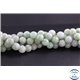 Perles semi précieuses en jade de Birmanie - Ronde/10 mm - Vert pâle