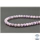 Perles semi précieuses en charoïte - Ronde/6 mm - Light violet
