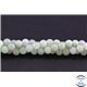 Perles semi précieuses en jade de Birmanie - Ronde/4 mm - Vert pâle