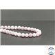 Perles semi précieuses en kunzite - Ronde/8 mm - Grade AB