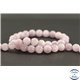 Perles semi précieuses en kunzite - Ronde/8 mm - Grade AB