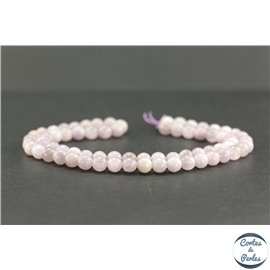 Perles en kunzite - Rondes/6mm - Grade AB