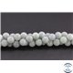 Perles semi précieuses en jade de Birmanie - Ronde/8 mm - Vert pâle