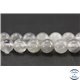 Perles semi précieuses en quartz nuage - Ronde/6 mm - Gris smoke