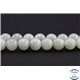 Perles semi précieuses en jade de Birmanie - Ronde/6 mm - Vert pâle