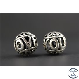Apprêts american finding boules vernies - Rondes/18 mm - Argenté
