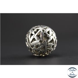 Apprêts american finding boules vernies - Rondes/24 mm - Argenté