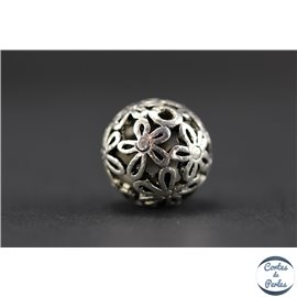 Apprêts american finding boules vernies - Rondes/14 mm - Argenté