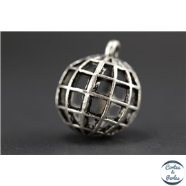 Apprêts american finding pampilles vernies - Rondes/17 mm - Argenté