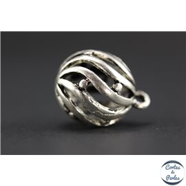 Apprêts american finding pampilles vernies - Rondes/17 mm - Argenté