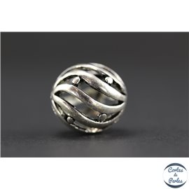 Apprêts american finding boules vernies - Rondes/18 mm - Argenté