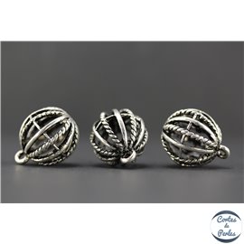 Apprêts american finding pampilles vernies - Rondes/18 mm - Argenté
