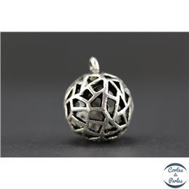 Apprêts american finding pampilles vernies - Rondes/17 mm - Argenté