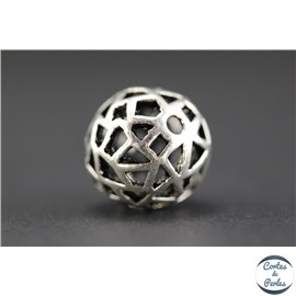 Apprêts american finding boules vernies - Rondes/14 mm - Argenté