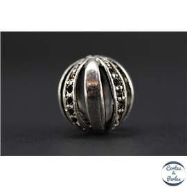 Apprêts american finding boules vernies - Rondes/18 mm - Argenté