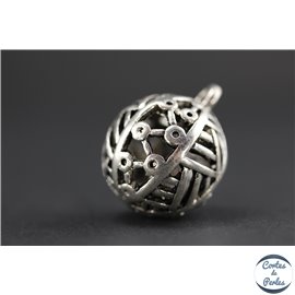 Apprêts american finding pampilles vernies - Rondes/18 mm - Argenté