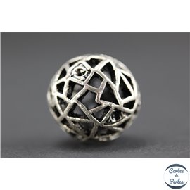 Apprêts american finding boules vernies - Rondes/14 mm - Argenté