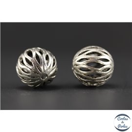 Apprêts american finding boules vernies - Rondes/17,5 mm - Argenté