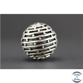 Apprêts american finding boules vernies - Rondes/24 mm - Argenté