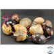 Perles semi précieuses en agate - Pépites/25 mm - Fauve