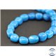 Perles semi précieuses en agate - Nuggets/16 mm - Bleu