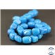 Perles semi précieuses en agate - Nuggets/16 mm - Bleu