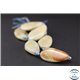 Perles semi précieuses en agate - Ovales/38 mm - Vert lagon