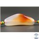 Perles semi précieuses en agate cornaline - Triangles/42 mm - Light